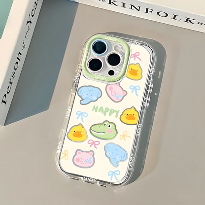 Cute Cat Animal Silicone Phone Case – Soft Cover for iPhone 7 to 16 Pro Max (SE, XR, XS, 13/14/15/16)