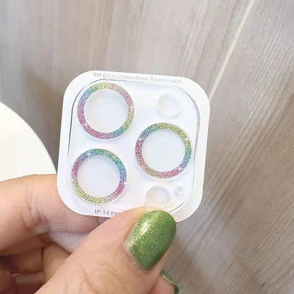 2PCS Bling Diamond Camera Lens Protector for iPhone 12–16 Pro Max