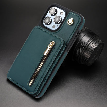 Zipper Crossbody Wallet Case for iPhone – Card Holder, Lanyard Strap, and Secure Zipper Pocket