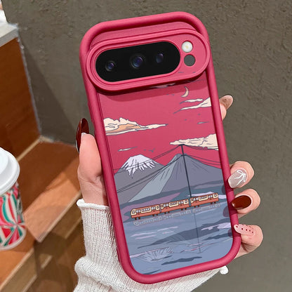 Solid Color Landscape TPU Case for Google Pixel 8/7/9 Pro Series