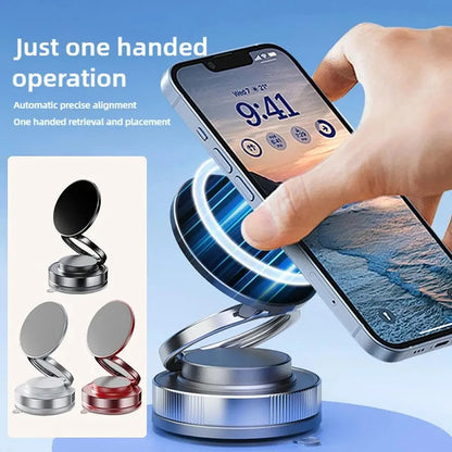 Xiaomi 360° Magnetic Car Phone Holder – Dual Suction Mount for iPhone & Android