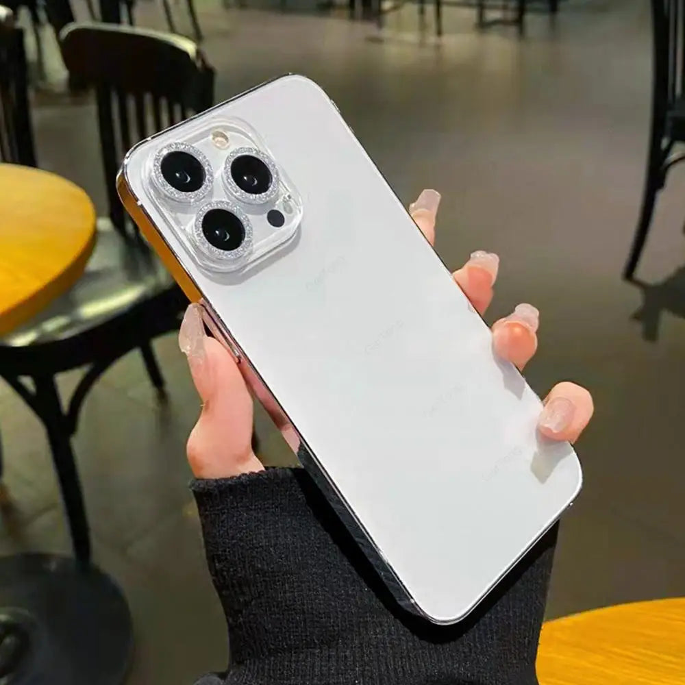 2PCS Bling Diamond Camera Lens Protector for iPhone 12–16 Pro Max