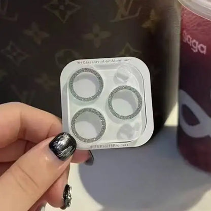 2PCS Bling Diamond Camera Lens Protector for iPhone 12–16 Pro Max