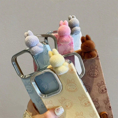 3D Cartoon Labubu Doll iPhone Case – Cute & Protective Cover for iPhone 11 to 16 Series