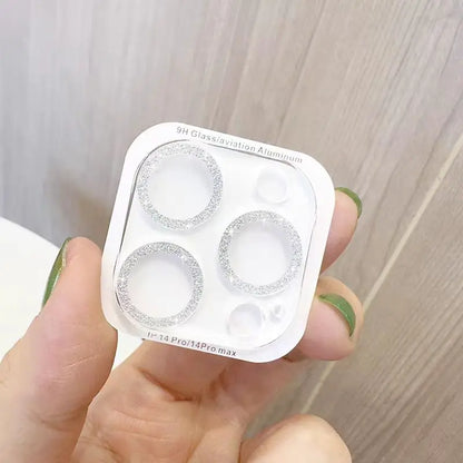 2PCS Bling Diamond Camera Lens Protector for iPhone 12–16 Pro Max