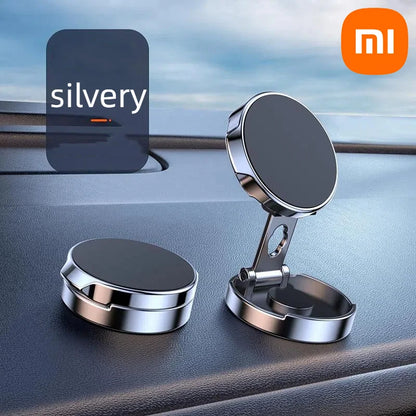 Xiaomi 360° Magnetic Car Phone Holder – Dual Suction Mount for iPhone & Android