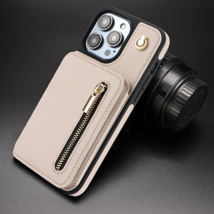 Zipper Crossbody Wallet Case for iPhone – Card Holder, Lanyard Strap, and Secure Zipper Pocket