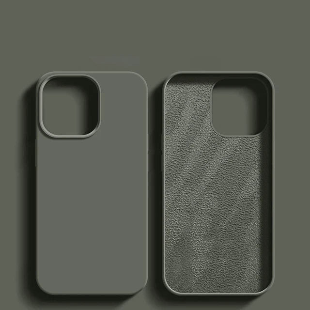 Liquid Silicone Shockproof Case for iPhone 11–16 Pro Max