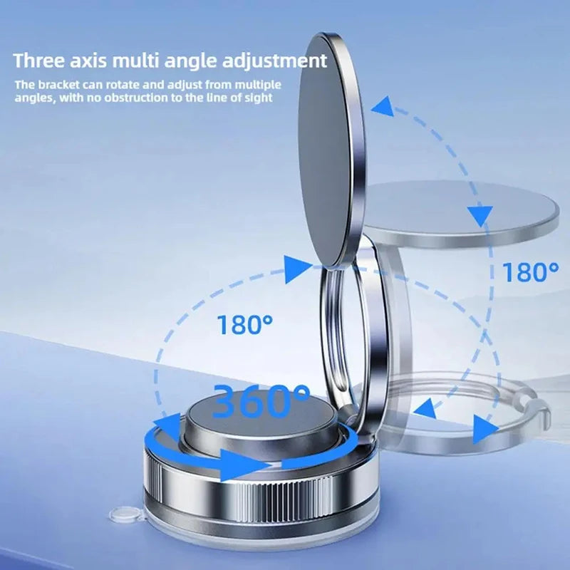 Xiaomi 360° Magnetic Car Phone Holder – Dual Suction Mount for iPhone & Android